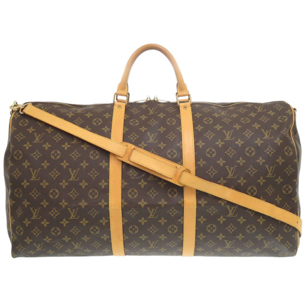 Louis Vuitton Keepall Bandoulière 60 Monogram M41412 Boston Bag LV 0650 LOUIS...